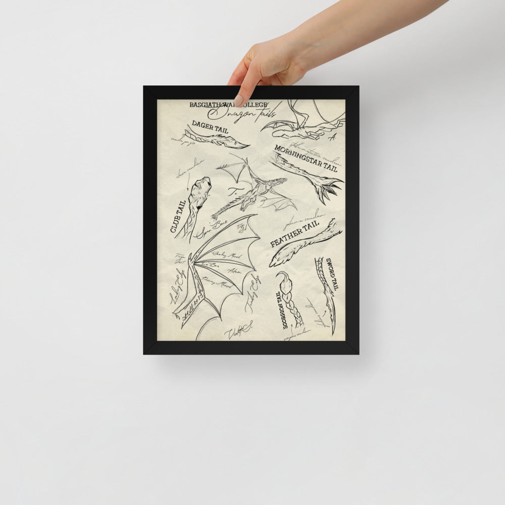 Empyrean Dragon Tails Framed Wall Art