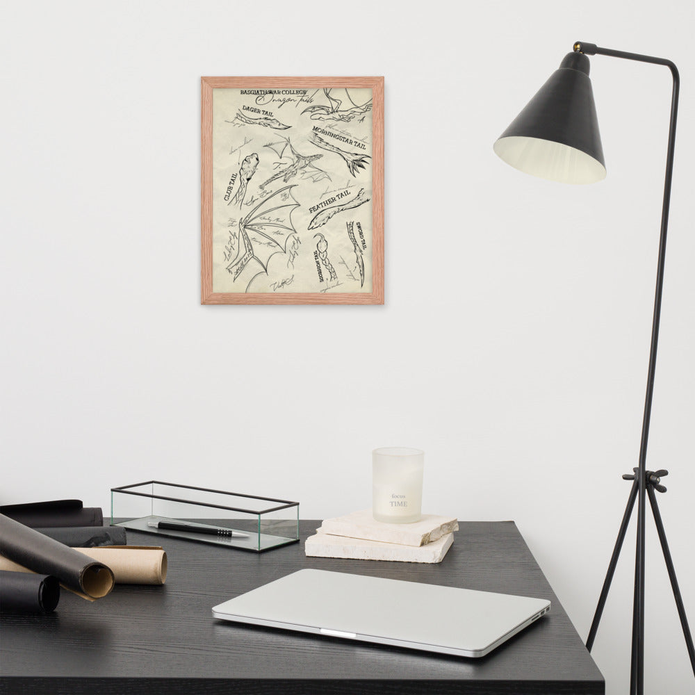 Empyrean Dragon Tails Framed Wall Art