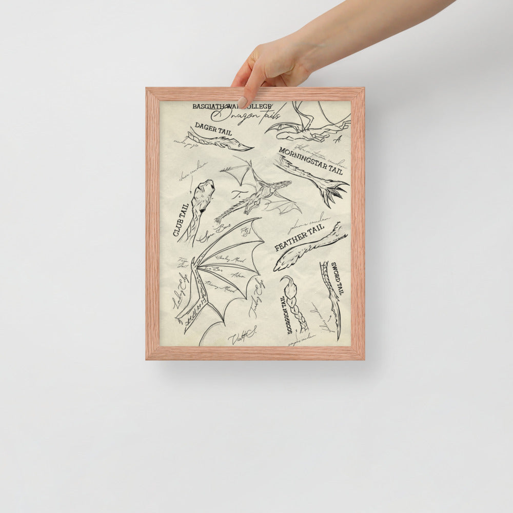 Empyrean Dragon Tails Framed Wall Art