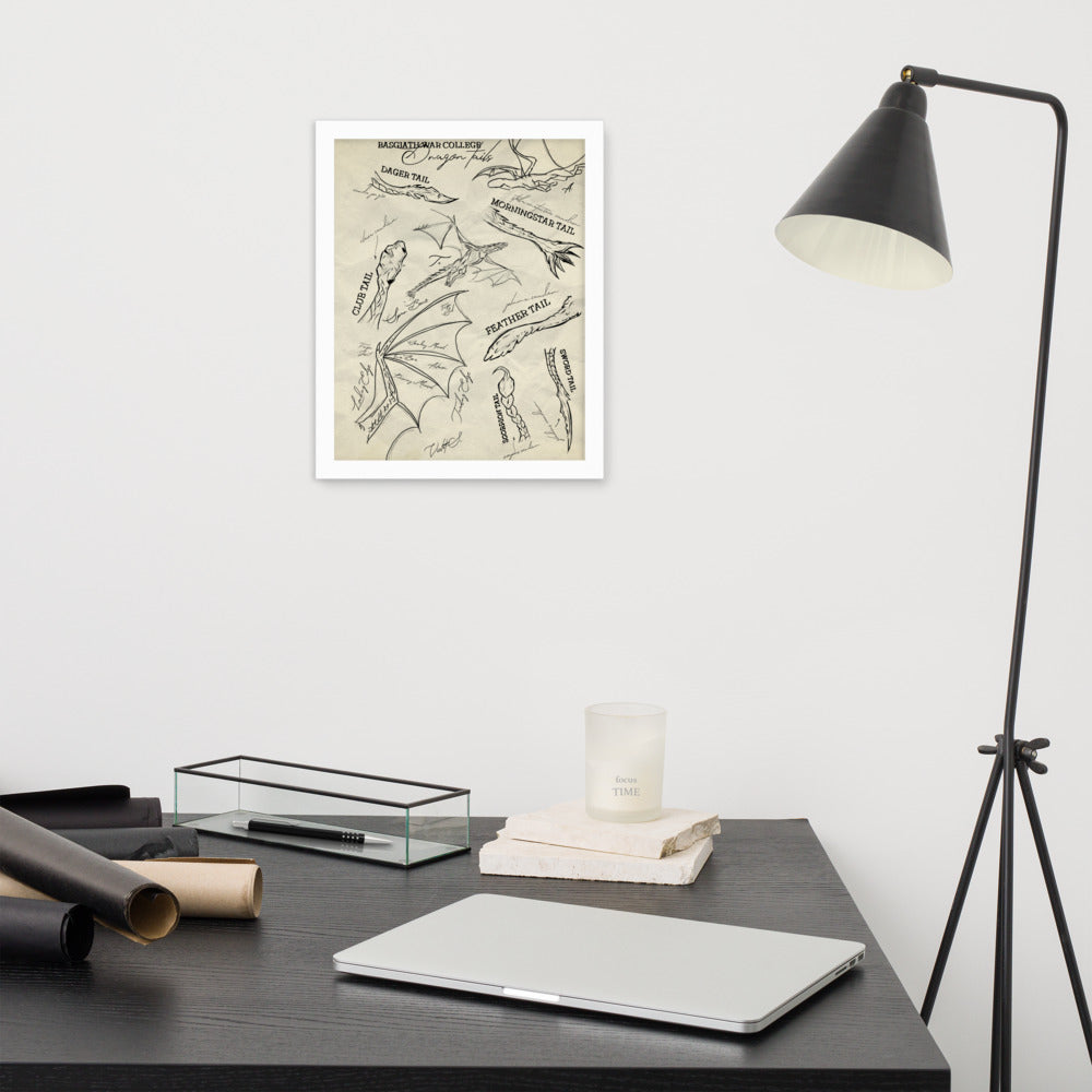 Empyrean Dragon Tails Framed Wall Art