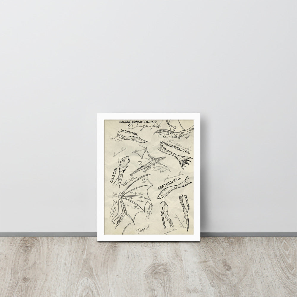 Empyrean Dragon Tails Framed Wall Art