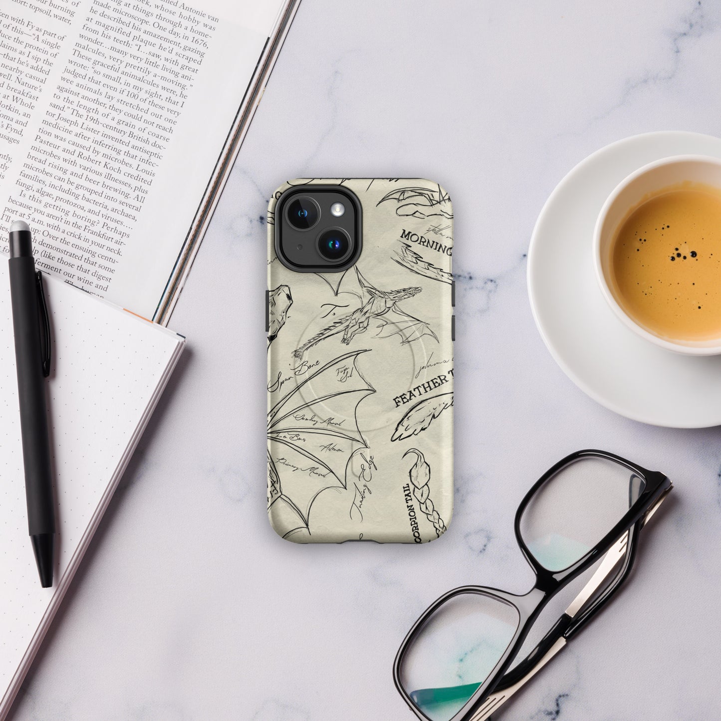 Dragon Tails Notes Magsafe® iPhone Case