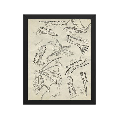 Empyrean Dragon Tails Framed Wall Art