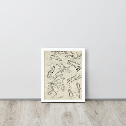 Empyrean Dragon Tails Framed Wall Art
